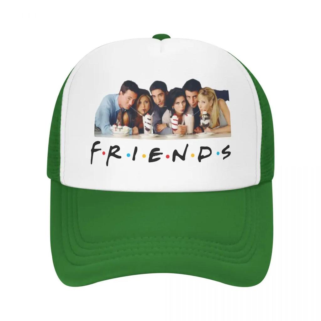 Custom Punk TV Show Friends Baseball Cap for Women Unisex Breathable Trucker Hat Outdoor Snapback Caps