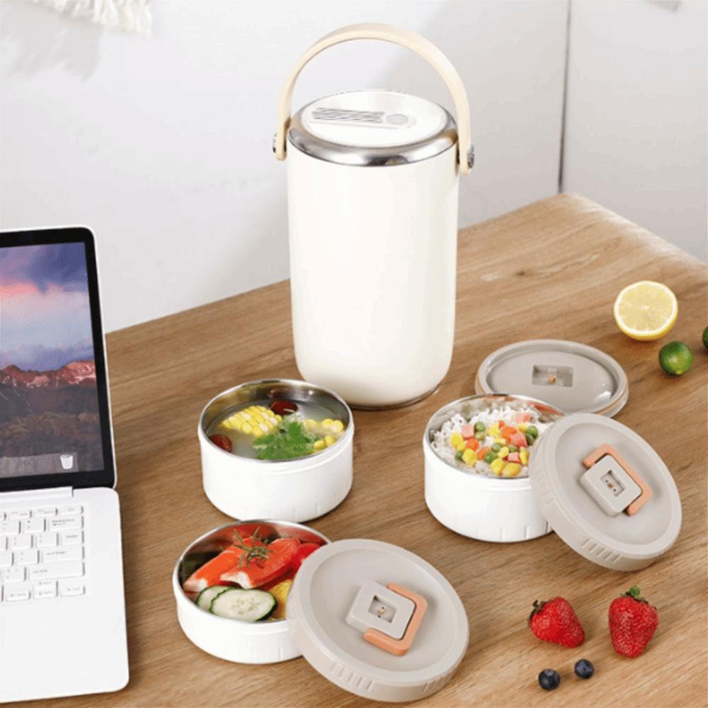 Long-lasting Heat/Cold Retention Vacuum Insulated Food Jar Thermal Lunch Box Outdoor