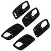 Inner Door Handle Bowl Cover Trim Car Interior Decoration Replacement for Dodge Charger 2011‑2021Bright Black