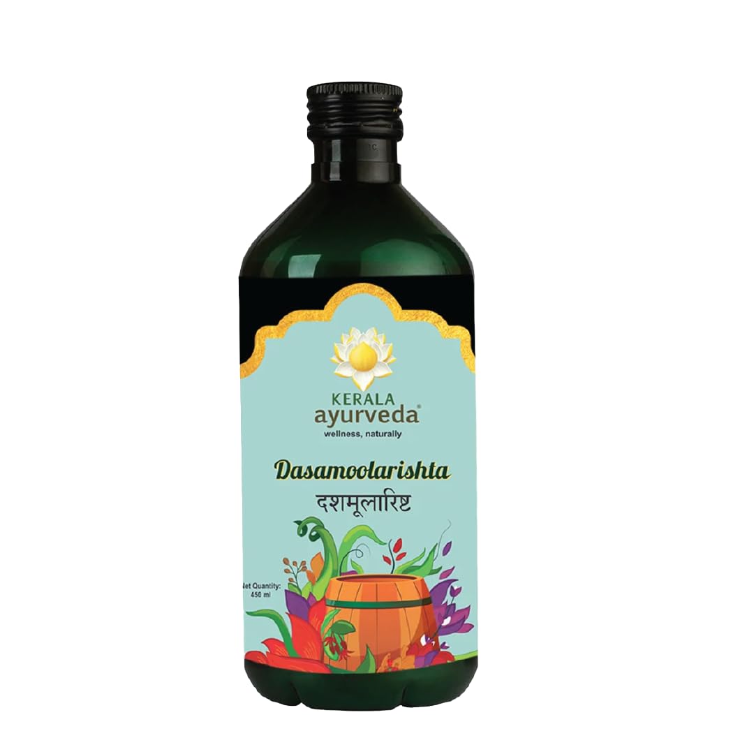 

Kerala Ayurveda Dasamoolarishta | Ayurvedic Digestive & Wellness Tonic | Gut cleanse detox | Anti gas and bloating | With 10 Herbal Roots | 450 ml