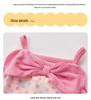 2025 Polka Dot Baby Girl Romper - Summer Bow Sling Bubble Crawling Suit