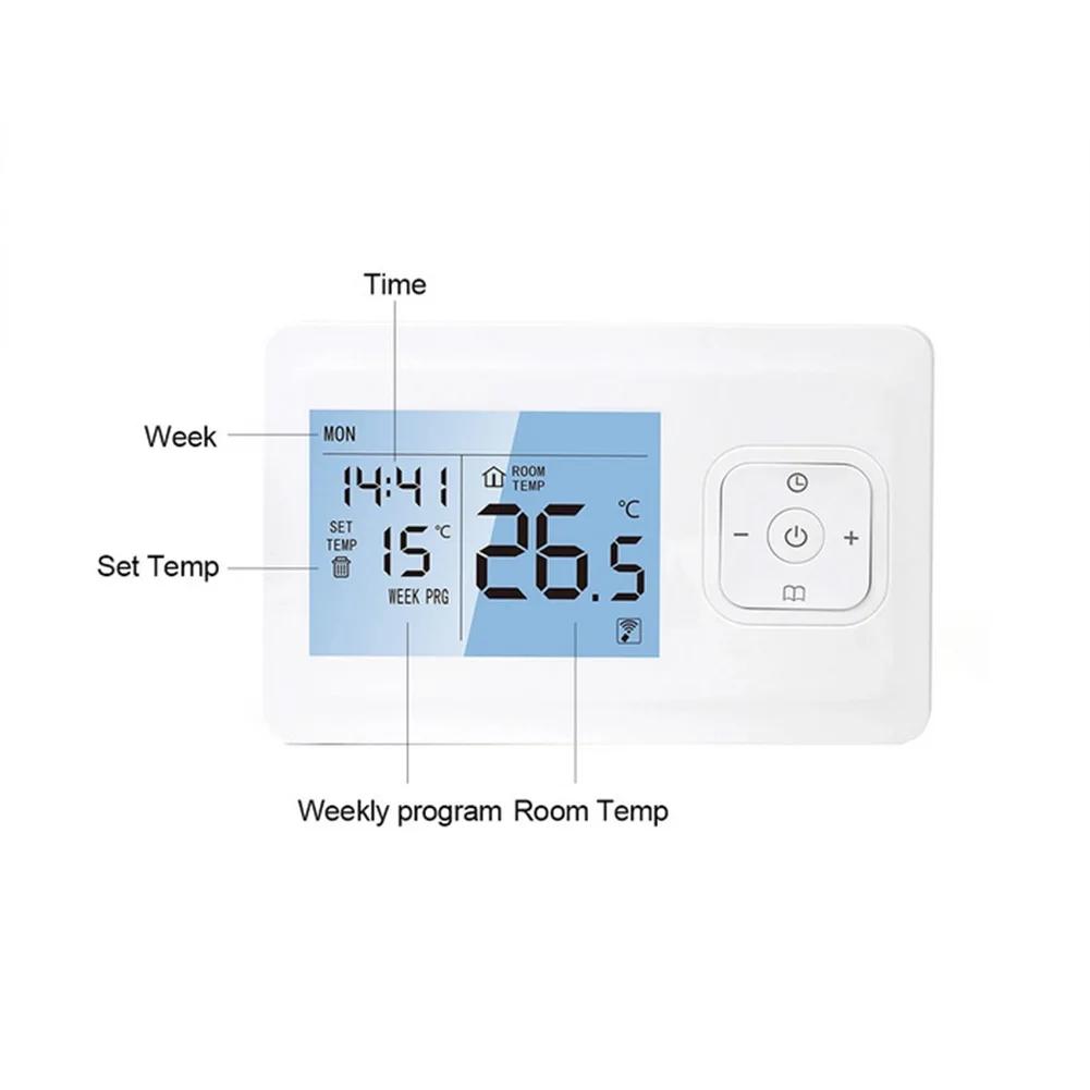 

Wireless Thermostat Wall-mounted Water Floor Heater Furnace Thermostat Mobile Phone APP Remote Control Home Safety China Mainland
