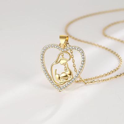 Heart Shaped Fashion Necklace Designed By Female Niche, Love Pendant, Mother's Day Gift