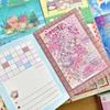 40PC Japanese Style Ancient Character Polka Dot Large Patchwork Collage Base INS Note Handbook Note Ancient Early Sticker Gift