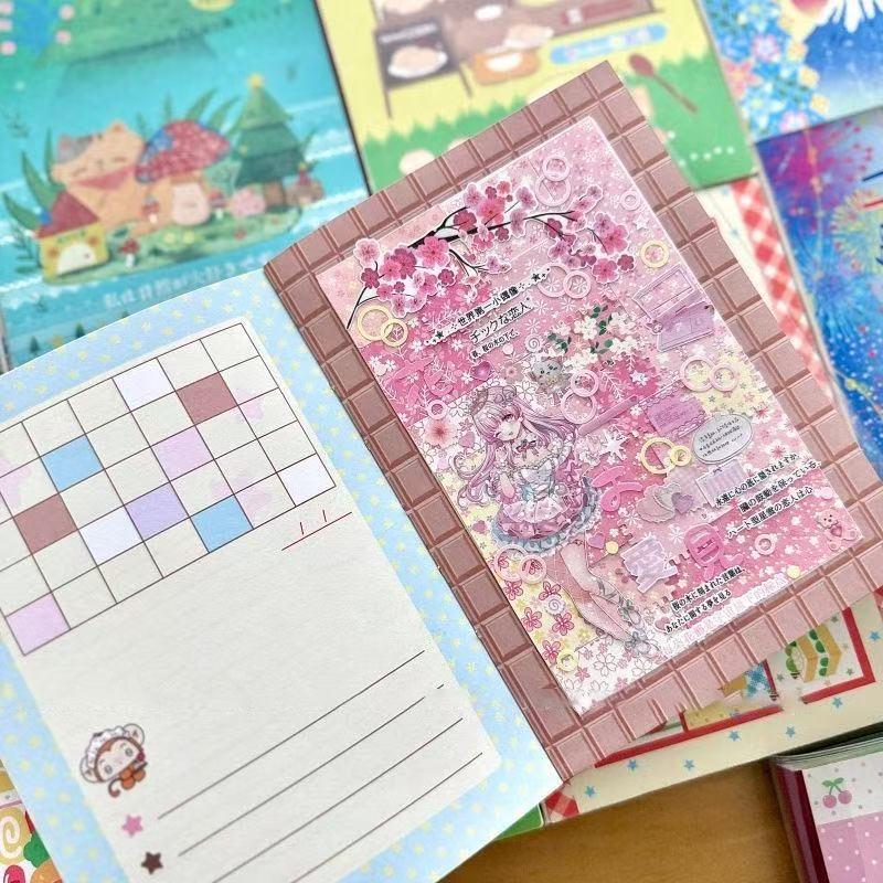 40PC Japanese Style Ancient Character Polka Dot Large Patchwork Collage Base INS Note Handbook Note Ancient Early Sticker Gift