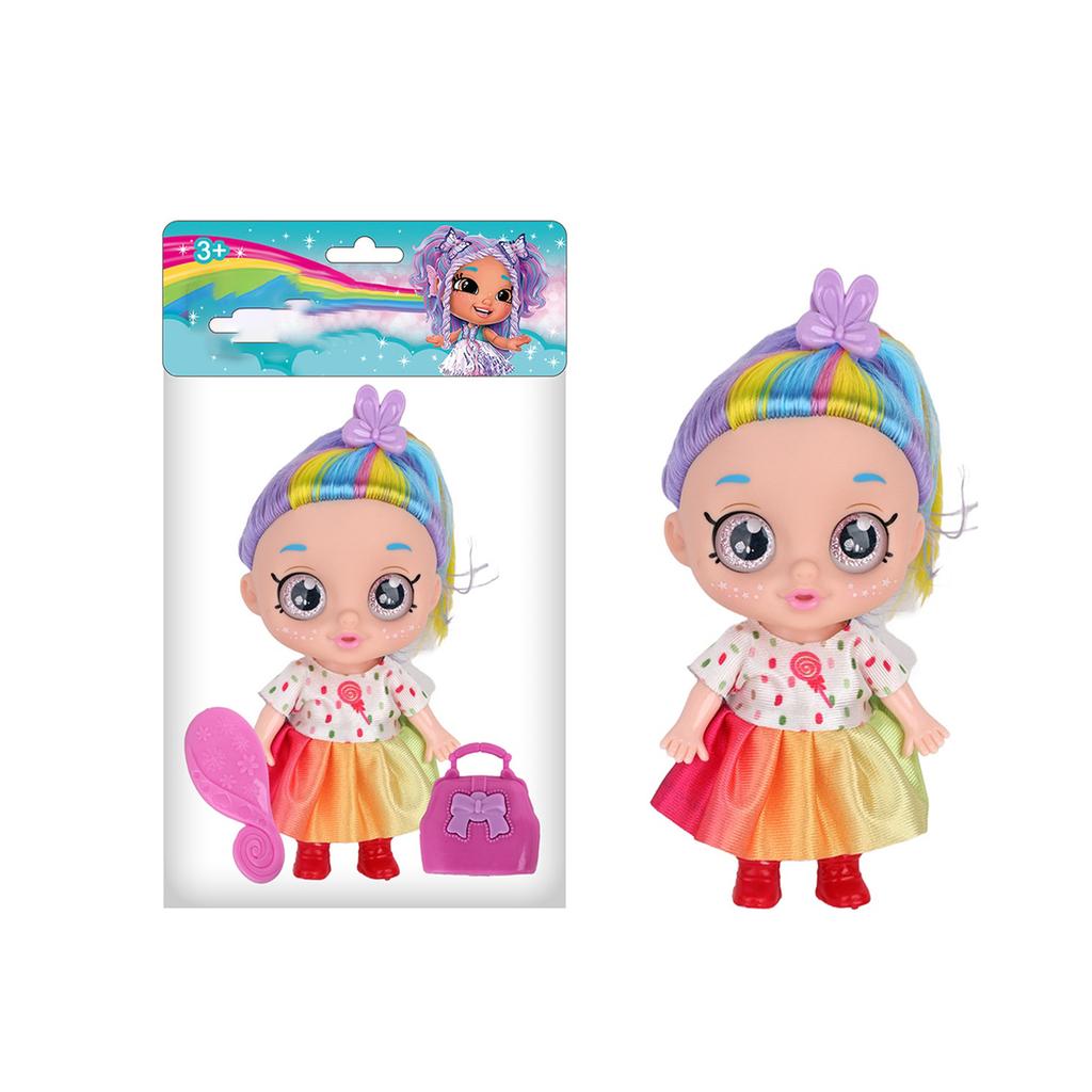 Sweetheart Doll Vinyl Doll 5D Eyes With Headwear Toy