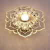 Lampada da soffitto a LED con paralume in cristallo Lampada moderna per soggiorno camera da letto Montaggio a superficie Apparecchio di illuminazione per interni Faretto da galleria