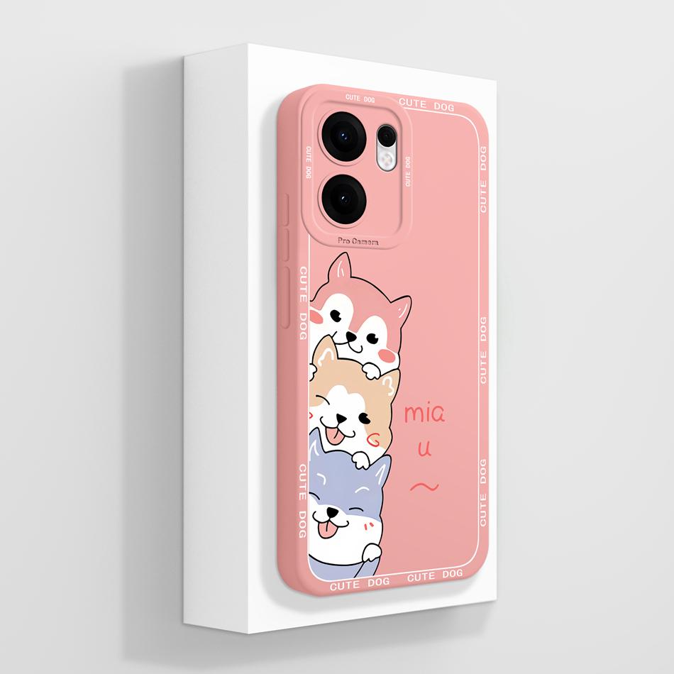 For Oppo Reno 13F Case Cute Panda Funda Soft Liquid Silicone High Quality Back Cover For Oppo Reno 13 F Reno13F 4G 5G Phone Case
