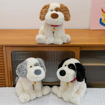 Brinquedo de pelúcia de cachorro pirata de orelhas caídas, almofada para dormir para crianças, coleira de cachorro, ornamento para casa, boneca de escritório, presente de aniversário