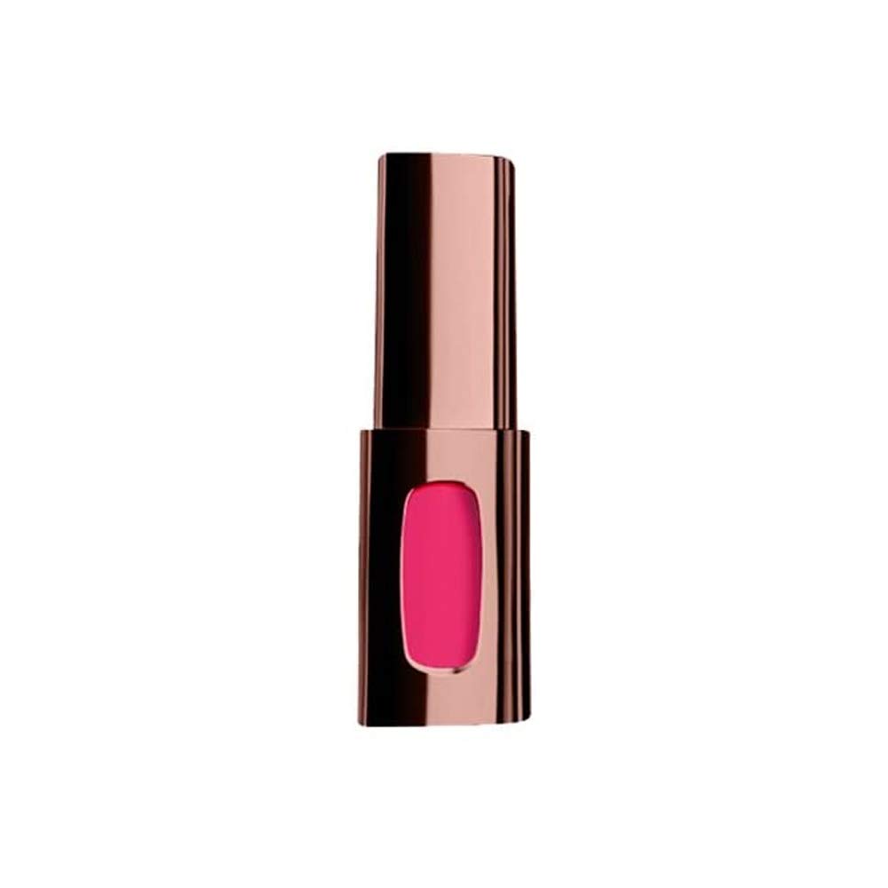 Парижская помада Riche Extraordinaire Rouge Matte 111 Малиновый жидкая L Oréal (Помада розового оттенка)