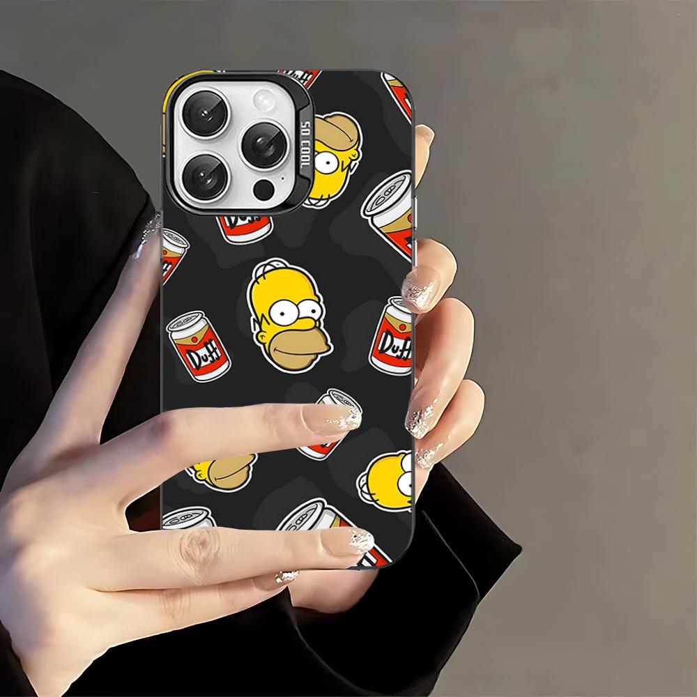 Classic American Animation The S-Simpsons Phone Case For IPhone 16 15 14 13 12 11 Pro Max X XR XSMAX 8 7 Plus Matte Shockproof