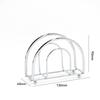 Creative Stainless Steel Iron Napkin Holder Modern Style Stable Paper Dispenser Rack Napkin Organizer Table Decoration