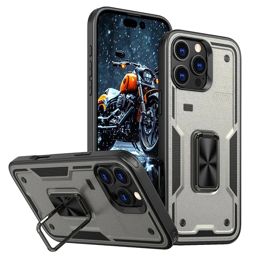 Magnetic Kickstand Case For Redmi Note 14 13 12 14C 13C 12C 11A 13R Xiaomi 14T POCO M6 X6 Pro 4G 5G Shockproof Armor Phone Cover