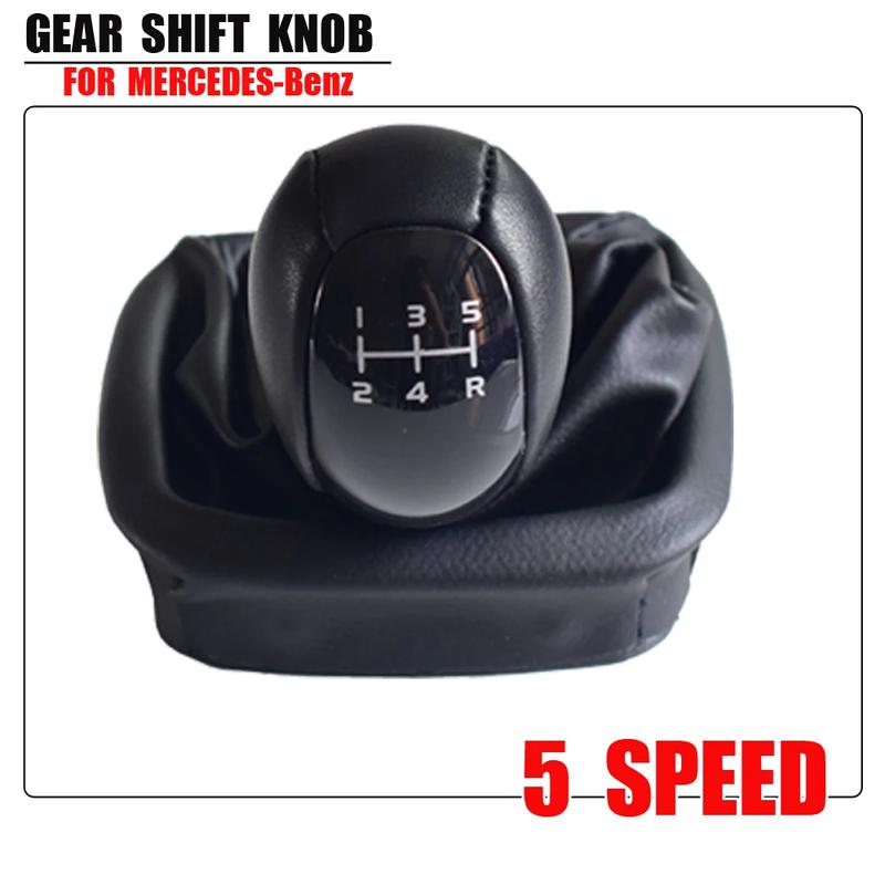 For Mercedes Benz W168 A Class 1997 1998 1999 2000 2001 2002 2003 2004 Manual 5 Speed Gear Stick Shift Knob Level Leather Boot