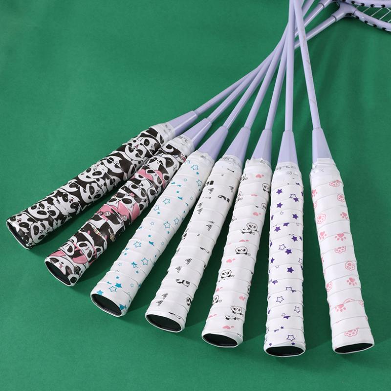 1 ks Kreslený Dizajn Tenisový Overgrip Nárazuvzdorný Pot-Absorbujúci Protišmykový PU Rukoväť Grip Páska Pre Tenisové/Bedmintonové/Skvošové Rakety
