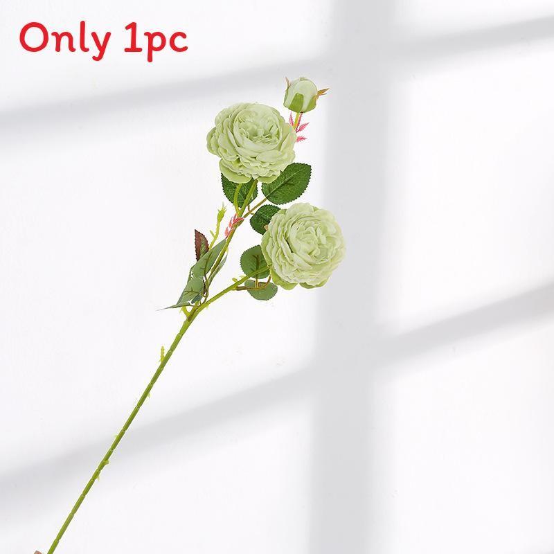 Style Artificial European Peony Rose Silk Flower For Props Wedding