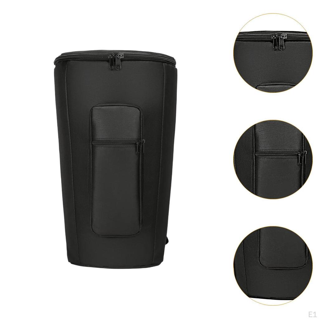 Djembe Bag Adjustable Shoulder Straps Breathable Black Reliable Protection with Inner Padding