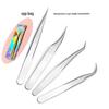 Golden Feather Eyelash Extension Tweezers & Curler Makeup Tool