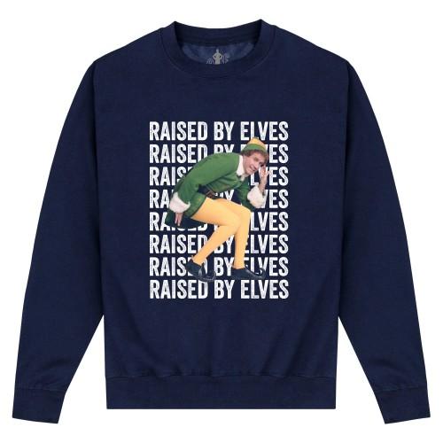 Elf Unisex Adult Raised By Elves Sweatshirt