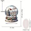 Christmas Decorations Santa Claus and Reindeer - 2D Flat Acrylic Desktop Ornament, Wall Decor Art, Four Seasons Decoration, Novelty Home Decor