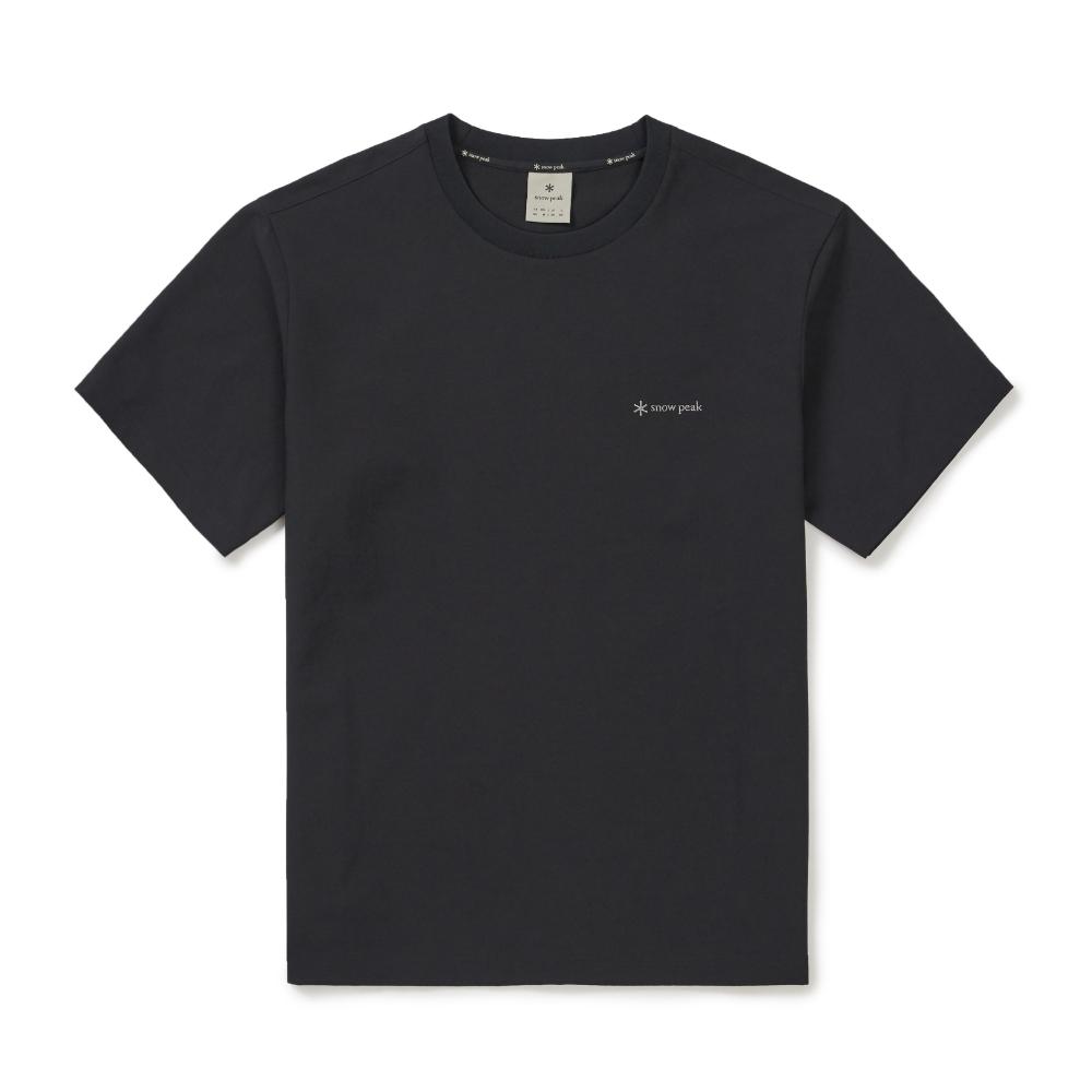 [Snowpeak] Classic Woven Short Sleeve T-shirt Black (S26MUTTS16)