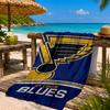 Blues Louis Crest Beach Towel Microfiber Beach Towel, Lightweight and Quick-Dry, for Summer Travel, Swimming Pool Fan Birthday Gift