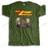 Cotton Tshirt Men Crew Neck Tops Classic ZZ Rock Band Funny Fashion Shubuzhi Casual Unisex Teeshirt Euro Size Brand Clothing