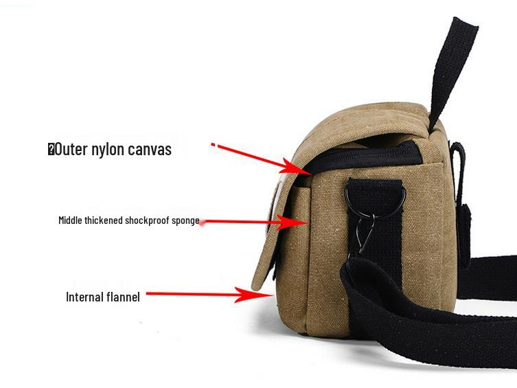 Sony Fujifilm Canon Nikon Retro Camera Shoulder Bag for Mirrorless & DSLR - Unisex Portable Design