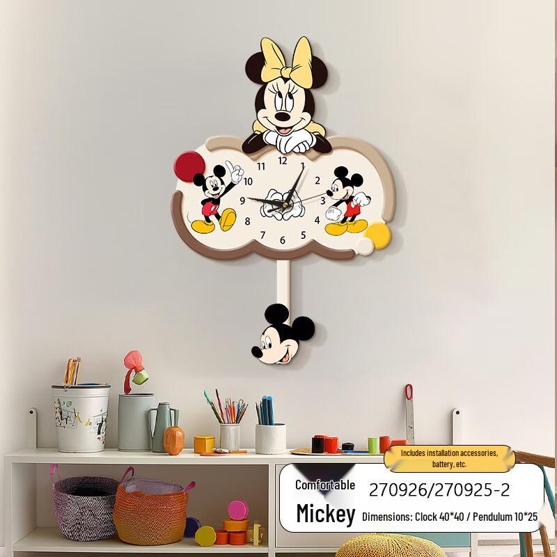 Minnie Mouse Silent Wall Clock