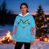Women's Casual Fashion Plus Velvet Thickened Christmas Print Hooded Sweatshirt