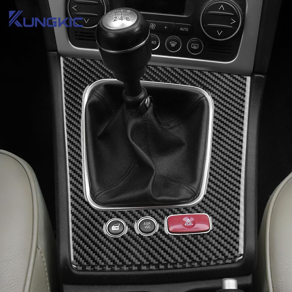Real Soft Carbon Fiber Sticker For Alfa Romeo 159 2005-2019 2020 2025 2025 2025 LHD Manual/Automatic Car Gear Shift Frame Panel
