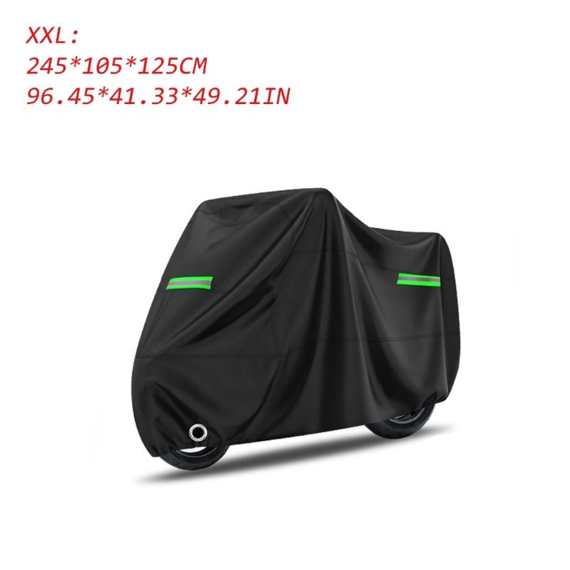 Motorcycle Rain Dust Sun Shield Wear Resistant Fabric Foldable Design Easy Storage And Quick Installation