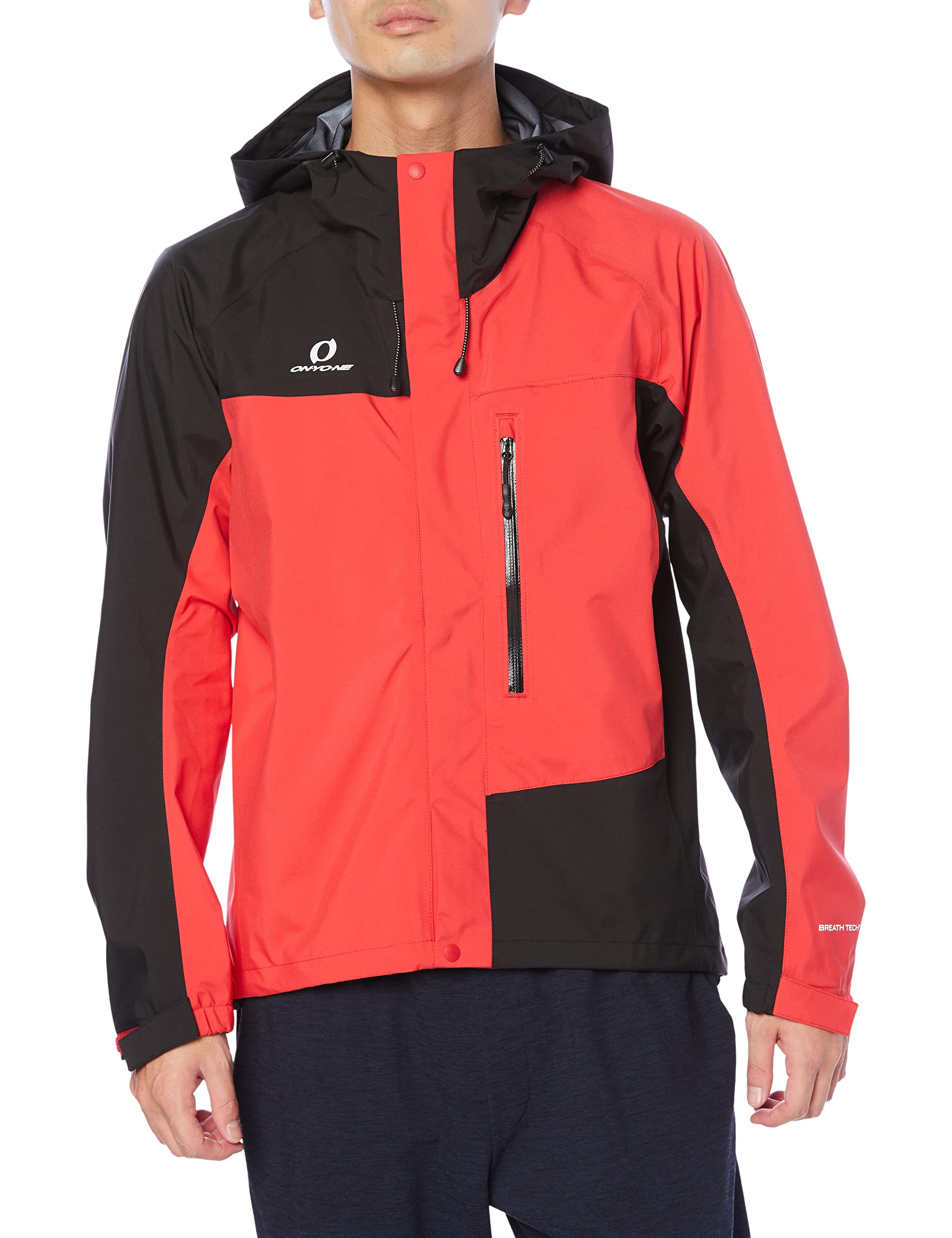 

ONYONE COMBAT Rainwear for L (OG) Men, 046009, Red/Black,