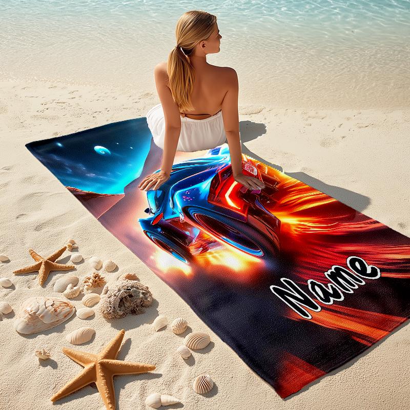 Personalized "Nightly Adventure Winnie" Beach Towel Microfiber Beach Towel Thin Absorbent for Beach Swimming Yoga Bath Sports. 0910333