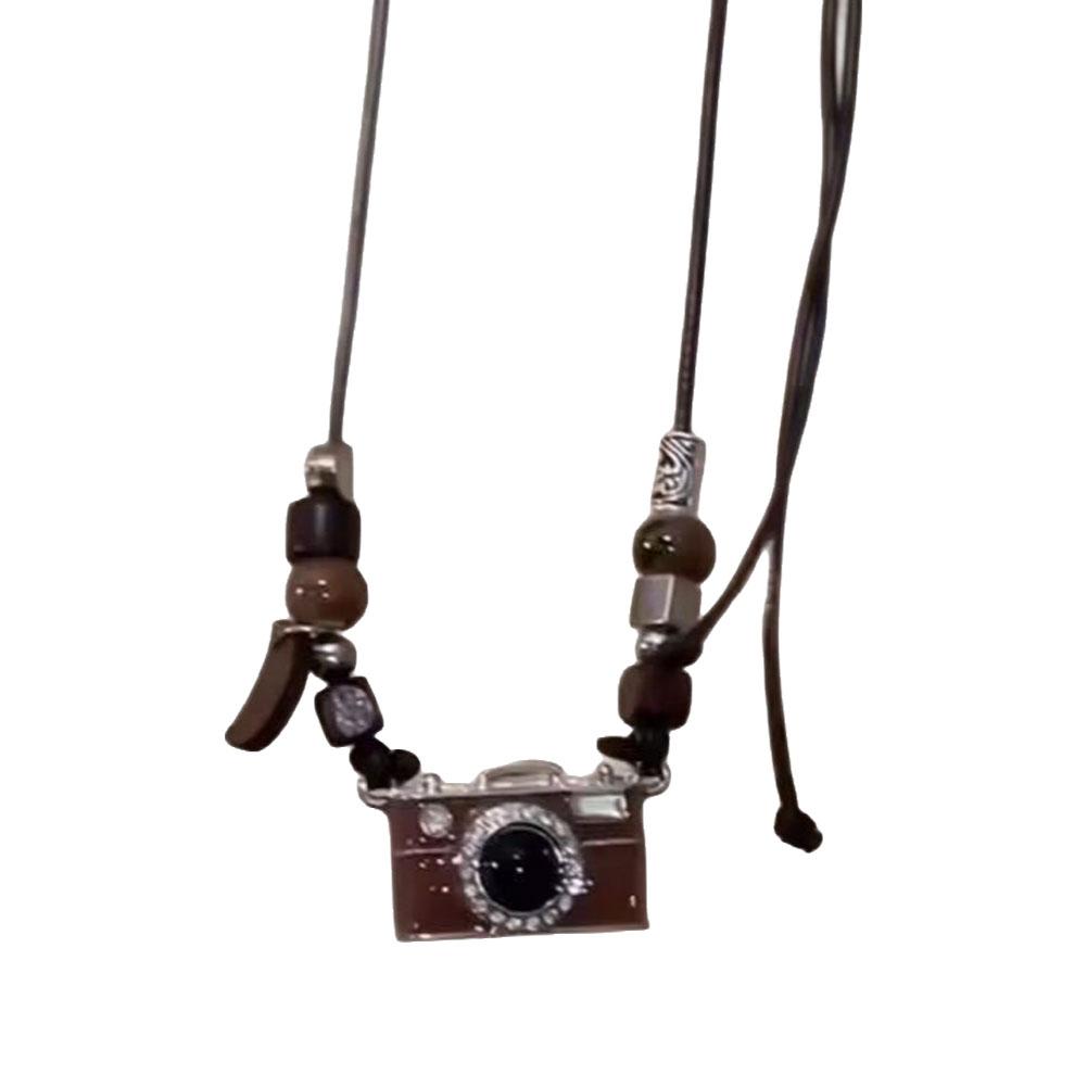 

Милая 3D Подвеска-шарм в виде камеры Ожерелье Цепочка для ключицы Ювелирные изделия Подростковая подвеска Камера Креативная Для W C5N8 Brown-1pcs