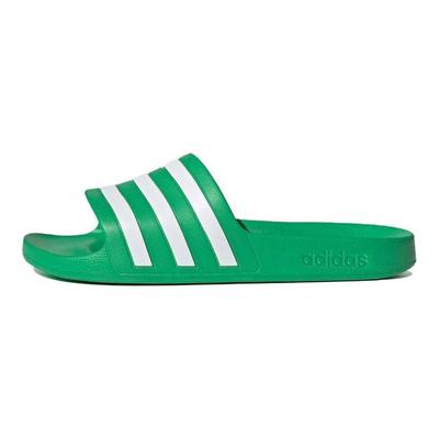 Adilette Aqua Slippers Levendig Groen Unisex Sneakers Wolk-Wit FY8048