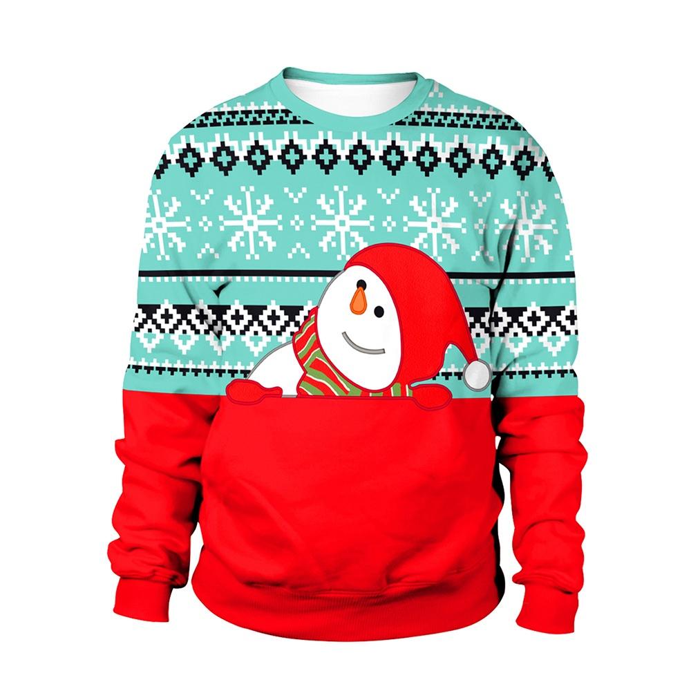 Premium Quality Ugly Xmas Christmas Sweater Featuring Santa And Elf For Winter Warmth