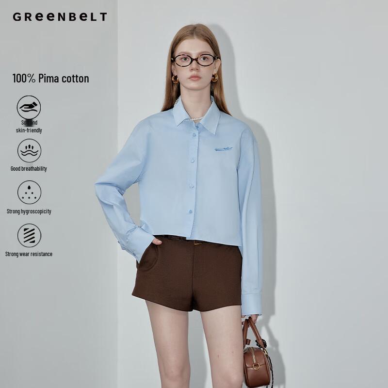 GREEN BELT Women s Loose Fit Long-Sleeve Commuter Shirt S