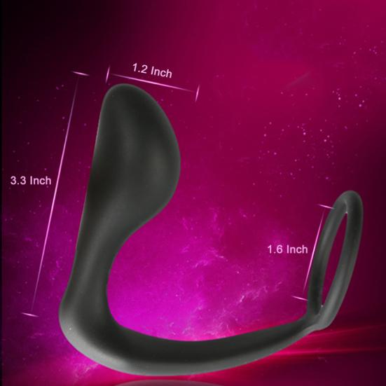 Silikonový masážní přístroj prostaty pro muže P-bod Anální kolík Zadek Kroužek na penis Pánská sexuální hračka