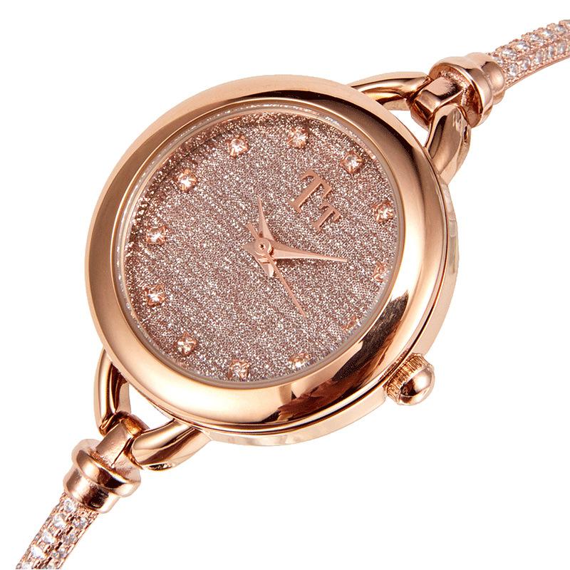Fashion Trend Diamond Fritillary Small Delicate Small Dial Temperament Waterproof Bracelet Watch Women