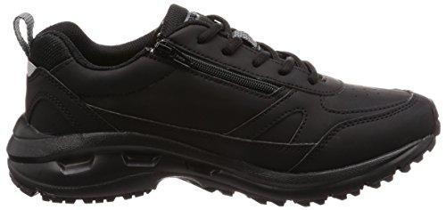 Spalding JIN 3320 Men's Lightweight Walking Shoes, Wide Width, Size 6E, Black, Size 26.0 cm, G