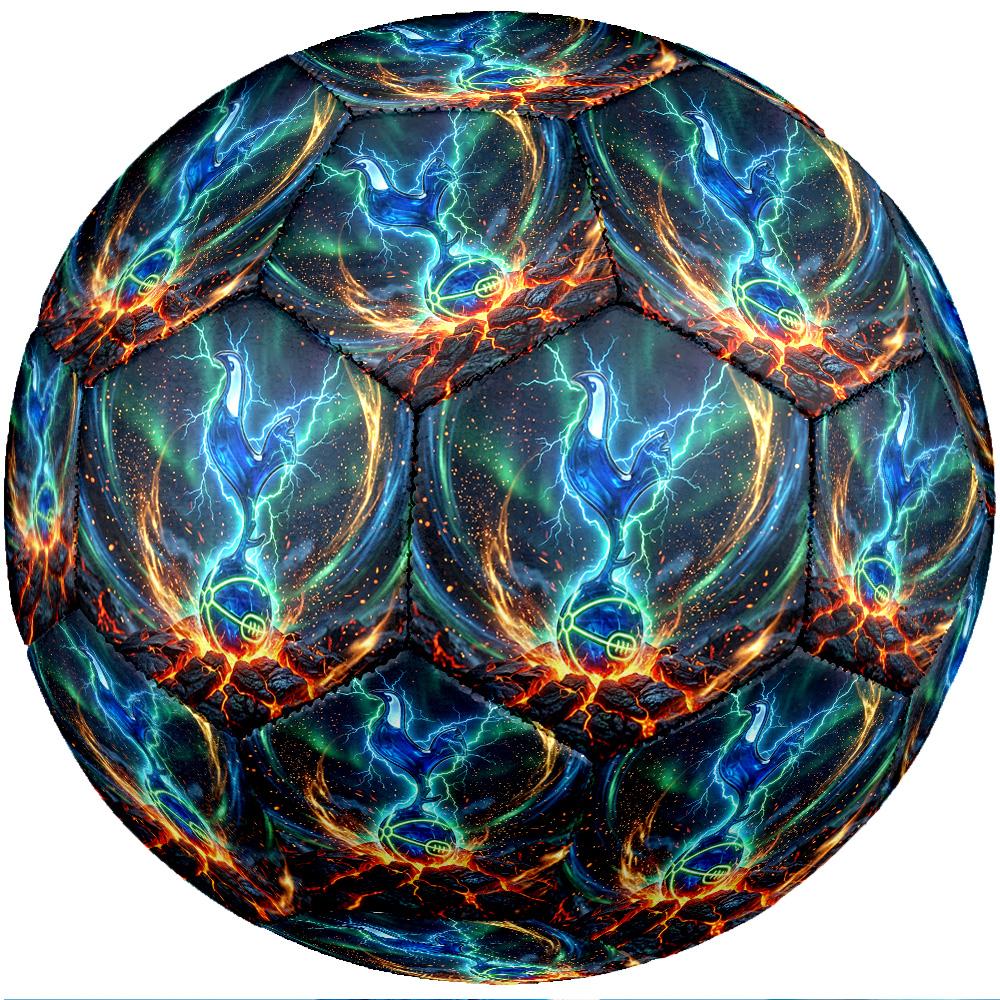 Tottenham Hotspur Theme Soccer Ball Size 5 Soccer Ball Soft Touch Professional Training Football for Outdoor Sports