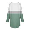 Women's Fashion Loose Button Collar Print Long Sleeve T-Shirt Tops Pullover