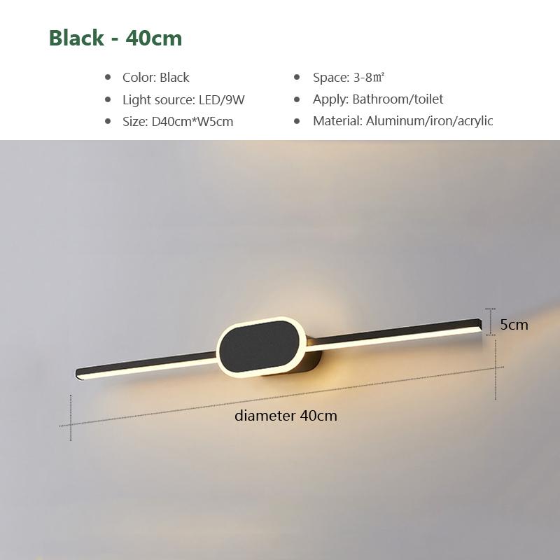 Moderne LED Wandleuchte Minimalistisch Kreativer Streifen Warm Luxuriöse Heimleuchten Für Badezimmer Garderobe Schlafzimmer Nachttisch Wanddekoration