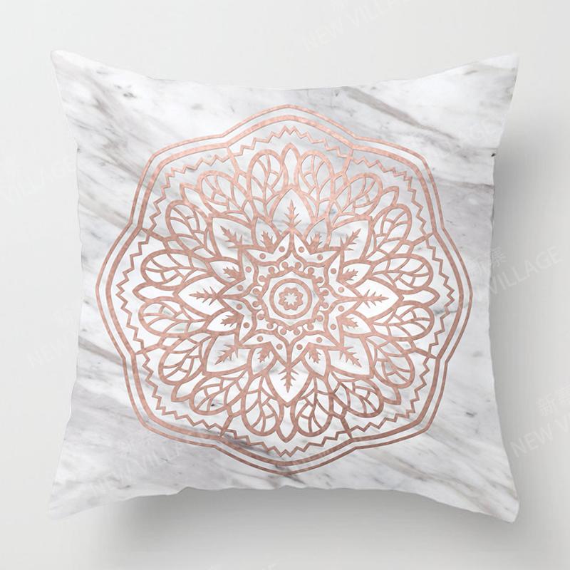 Abstract Personality Design Pink Marble Cushion Cover Home Decor Throw Pillow Cover Living Room Sofa Decor