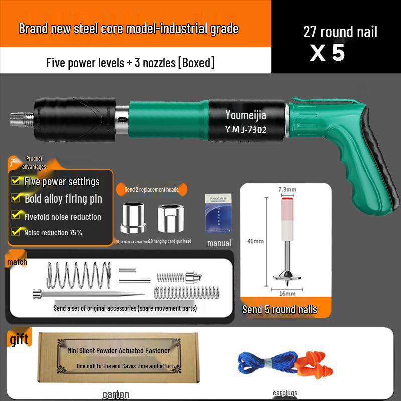

Silent German Mini Ceiling Nail Gun for Air Conditioner and Concrete Fastening