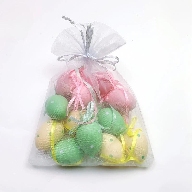 1-10Bags 3*4cm Mini Easter Eggs for Tree Basket Home Decor Celebration Gifts Holiday Ornaments Party Decoration Craft Supplies