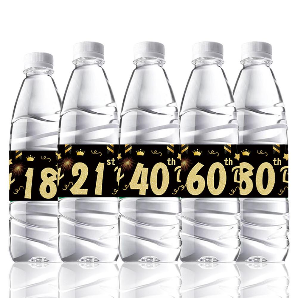 Gold Bottle Black Stickers Kit Age Milestone Celebrations And Halloween Decor