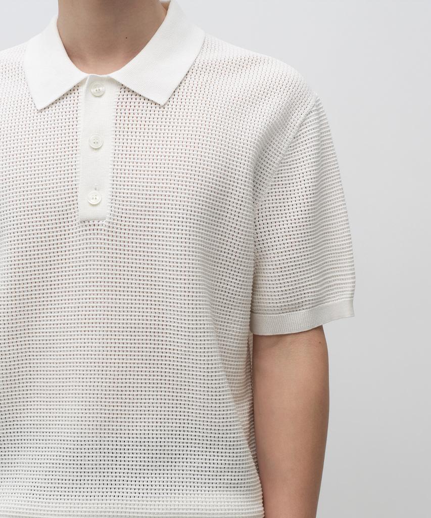 MUSINSA STANDARD Crochet Knitted Polo Shirt [Ivory]