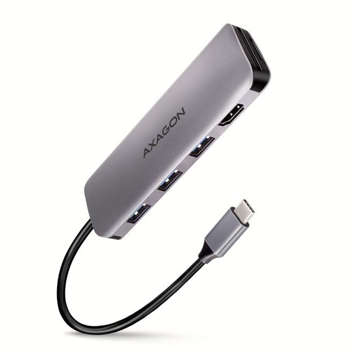 Hub USB - AXAGON - HMC-HCR3A - 3 ports USB-A - HDMI - SD/microSD - USB-C 3.2 Gen 1